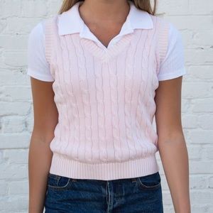 Brandy Melville / John Galt Marlena pink sweater vest